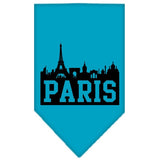 Dog Bandana Screen Printed "Paris Skyline"