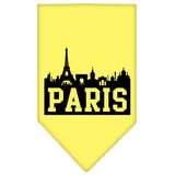 Dog Bandana Screen Printed "Paris Skyline"