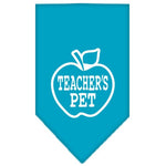 Dog Bandana Screen Printed, "Teachers Pet"