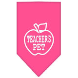 Dog Bandana Screen Printed, "Teachers Pet"