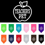 Dog Bandana Screen Printed, "Teachers Pet"