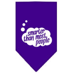 Dog Bandana Screen Printed, "Smarter Than Most People"