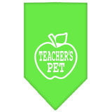 Dog Bandana Screen Printed, "Teachers Pet"