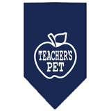 Dog Bandana Screen Printed, "Teachers Pet"