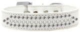 Dog Fashion Collar, "Ritz Pearl & Clear Crystal