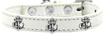 Dog Widget Fashion Collar,"Silver Anchor"