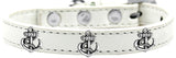 Dog Widget Fashion Collar,"Silver Anchor"