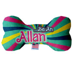 Dog Plush Double Sided Bone Toy, "Be An Allan"