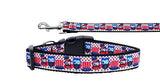 Pet Dog & Cat Nylon Collar or Leash "Proud Owls"