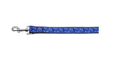 Pet Dog & Cat Nylon Collar or Leash, "Blue and White Swirly"