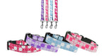 Pet Dog & Cat Nylon Collar or Leash, "Diagonal Dots"