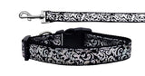 Pet Dog & Cat Nylon Collar Or Leash "Silver Shimmer"