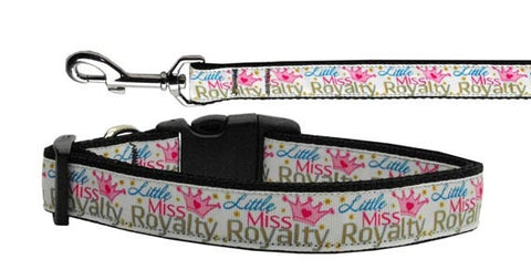 Dog Nylon Collar Or Leash, "Little Miss Royalty"