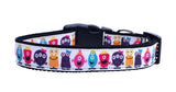 Dog Nylon Collar Or Leash, "Monsters"