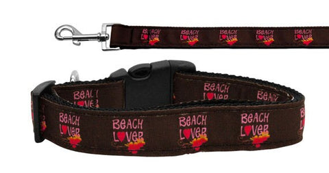 Dog & Cat Nylon Collar or Leash, "Beach Lover"