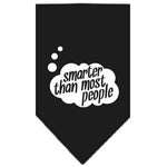 Dog Bandana Screen Printed, "Smarter Than Most People"
