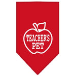 Dog Bandana Screen Printed, "Teachers Pet"