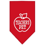 Dog Bandana Screen Printed, "Teachers Pet"