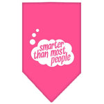 Dog Bandana Screen Printed, "Smarter Than Most People"