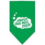 Dog Bandana Screen Printed, "Smarter Than Most People"