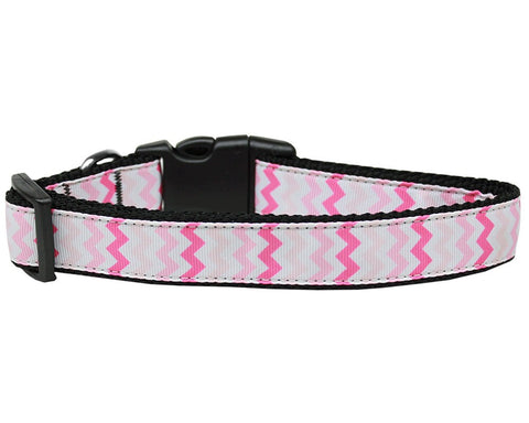 Dog Nylon Collar Or Leash, "Sweet Chevron"