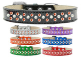 Dog Ice Cream  Collar,"Pearl and Orange Crystal Rimsets