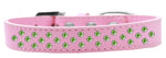 Dog & Cat Fashion Collar, "Lime Green Crystal Sprinkles"