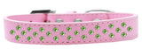 Dog & Cat Fashion Collar, "Lime Green Crystal Sprinkles"