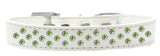 Dog & Cat Fashion Collar, "Lime Green Crystal Sprinkles"