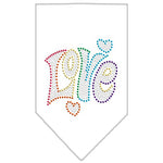 Dog Bandana Rhinestone, "Love"