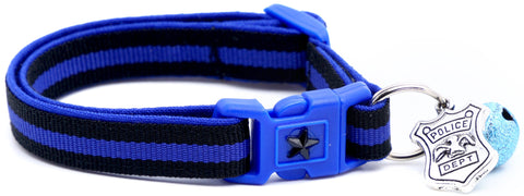 Thin Blue Line Cat Collar