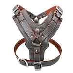 Durable Leather Dog Harness