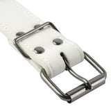 Leather Dog Harness Collar and Chain Leash Set Spiked Vest