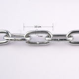 Leather Dog Harness Collar and Chain Leash Set Spiked Vest