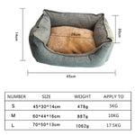 Anti-Bite Square Dog Sleeping Bed