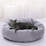 Cute Round Pet Bed Sofa Mat With Pillow