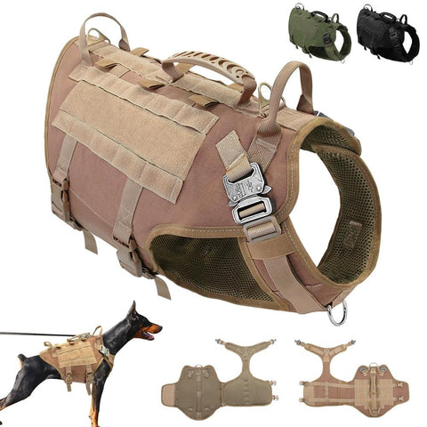 Durable Nylon Military Tactical No Pull Dog Harness