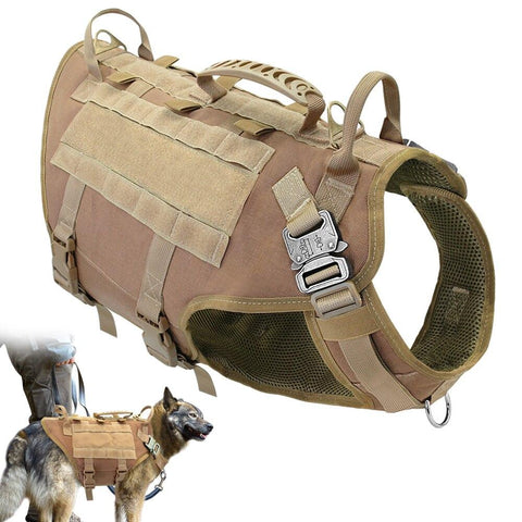 Military No Pull Tactical Nylon Dog Harness