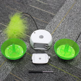 Rotating Electric Feather Rolling Ball Cat Toy