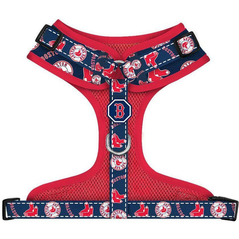 Boston Red Sox Fresh Pawz Adjustable Mesh Dog Harness