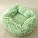 Square Dog Bed Sofa Long Plush Kennel Winter Warm Puppy Mat Cat Nest Soft House Non-slip Basket Cushion for Dogs Pet Supplies